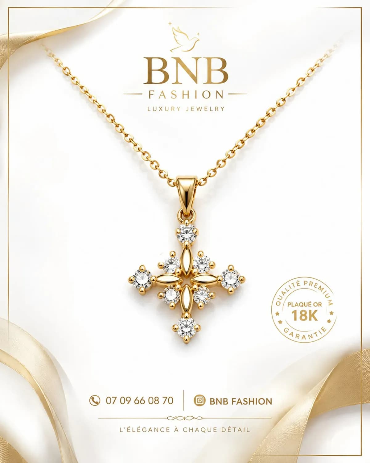 Collier Croix Étoile