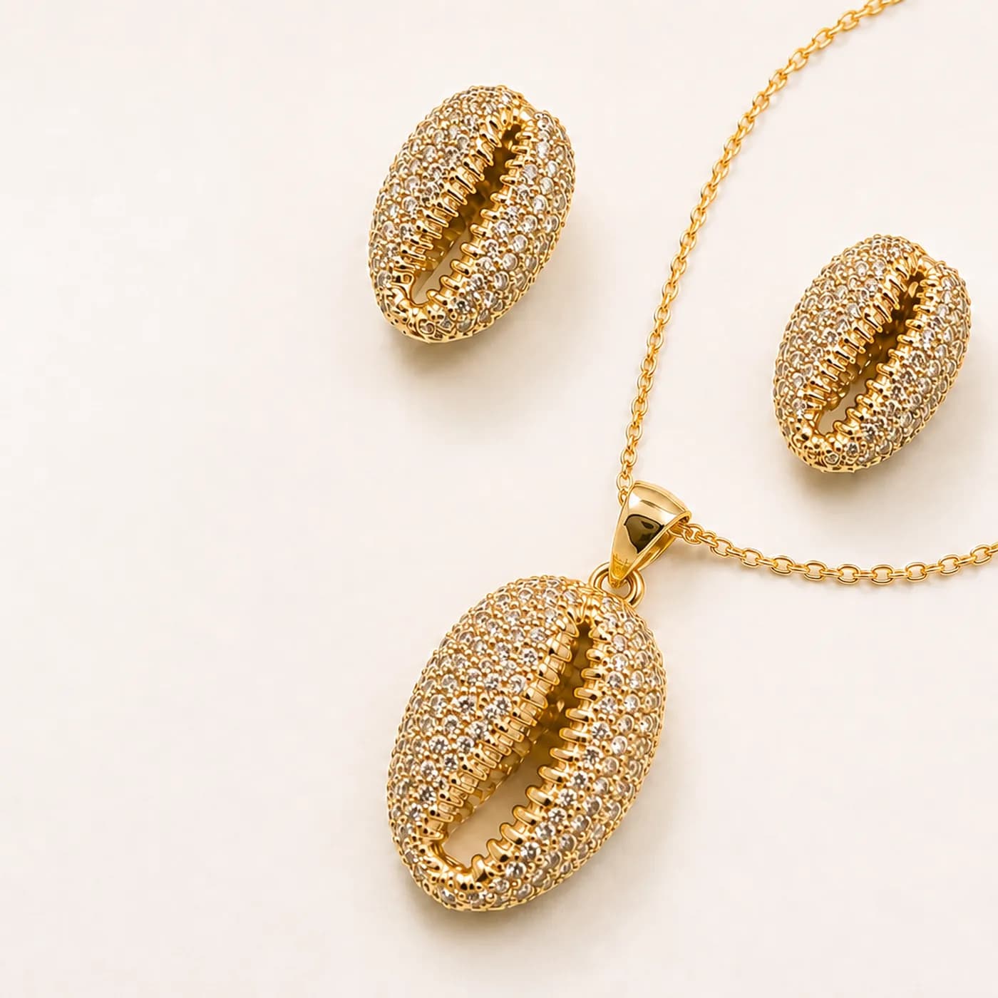 Parure Coquillage Pavé — vue 3